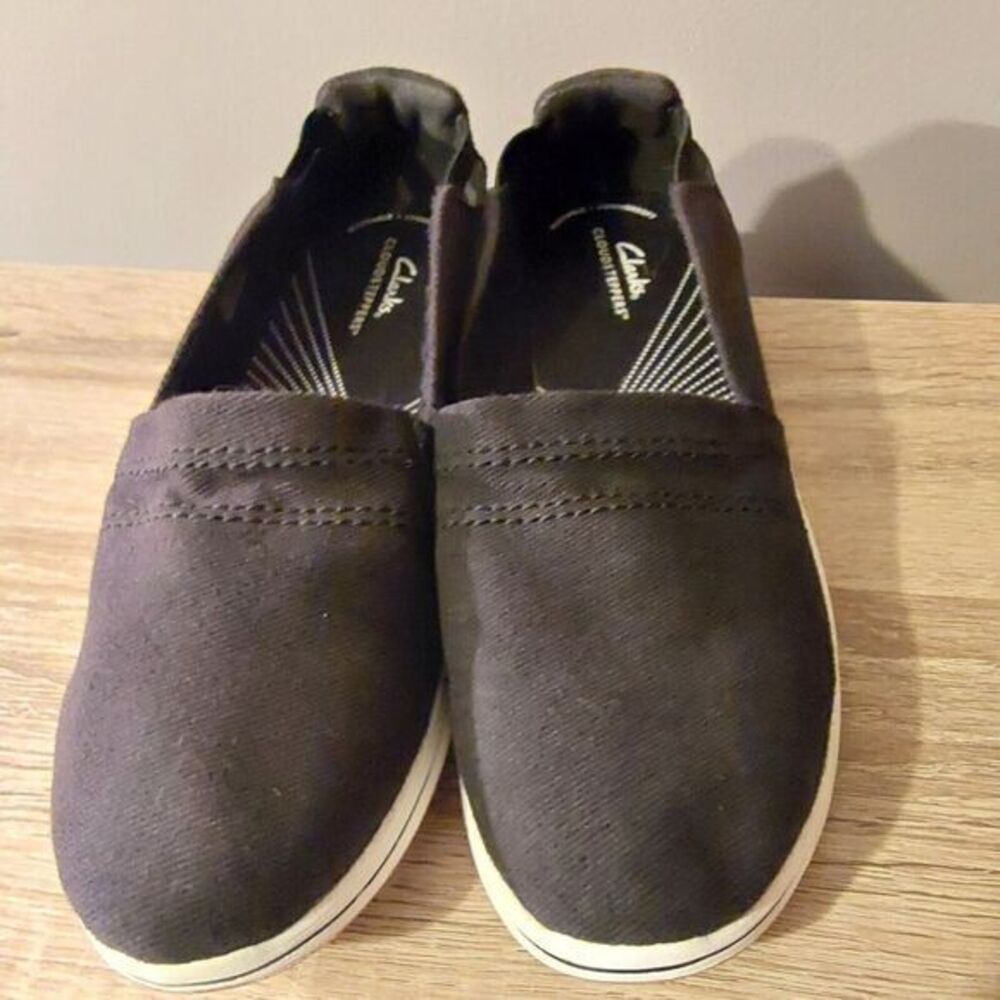 Clarks Cloudsteppers Breeze Step II Women's Black Slip-On Shoes- Size 11 - Picture 3 of 9